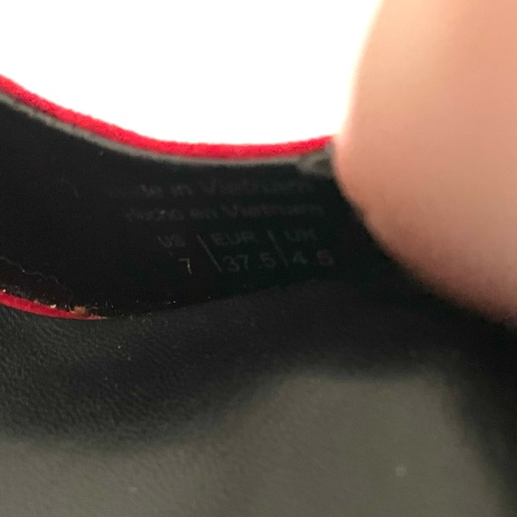 Also Red Studded Heels - Picture 5 of 5